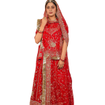 Red Aari Resham Sequins Work Poshak | Pure Georgette Collection | Jaipurio Designer Wear